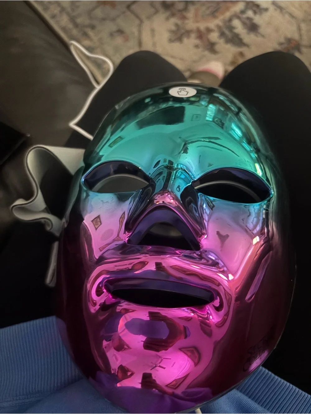 Flawless Face LED Mask - Holographic Black Packaging